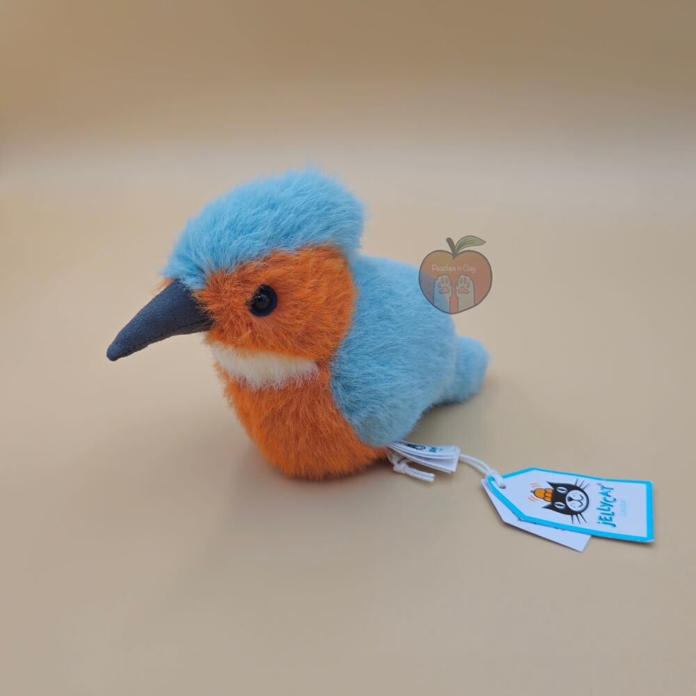 Jellycat Birdling Kingfisher - AUTHENTIC - NEW WITH TAGS